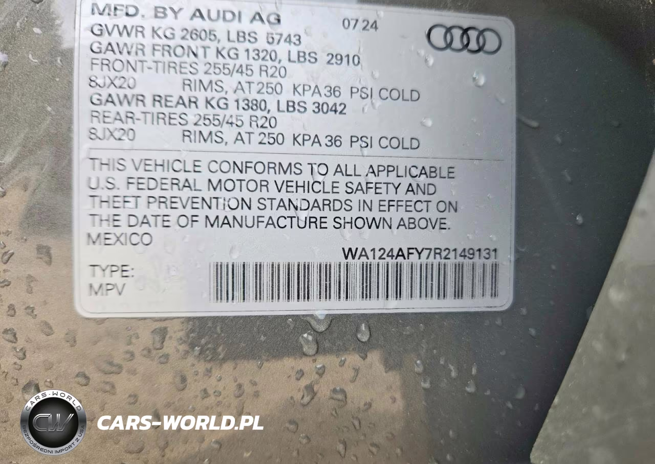 2024 Audi Sq5 Sportback Premium Plus VIN:WA124AFY7R2149131 - 13