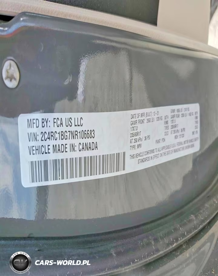 2022 Chrysler Pacifica Touring L VIN:2C4RC1BG7NR106683 - 13