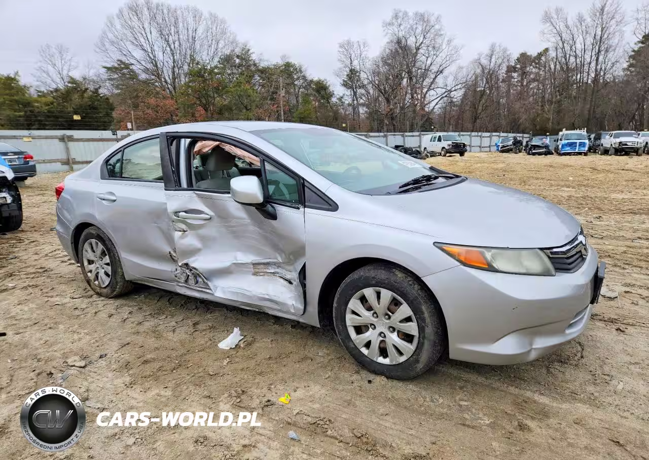 2012 Honda Civic Lx VIN:19XFB2F54CE343571 - 4