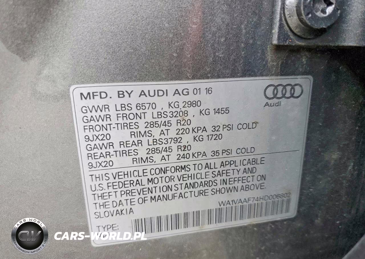 2017 Audi Q7 Prestige VIN:WA1VAAF74HD006802 - 14