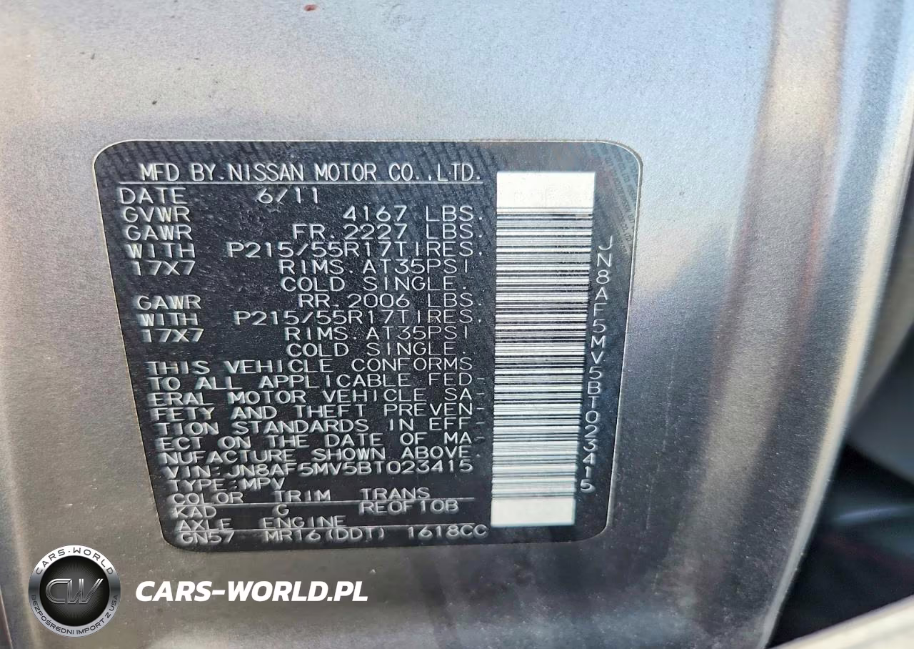 2011 Nissan Juke S VIN:JN8AF5MV5BT023415 - 12
