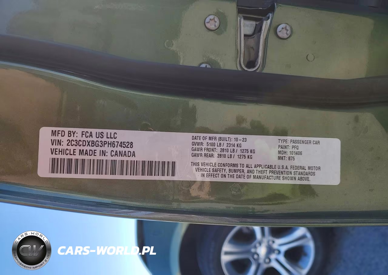 2023 Dodge Charger Sxt VIN:2C3CDXBG3PH674528 - 12