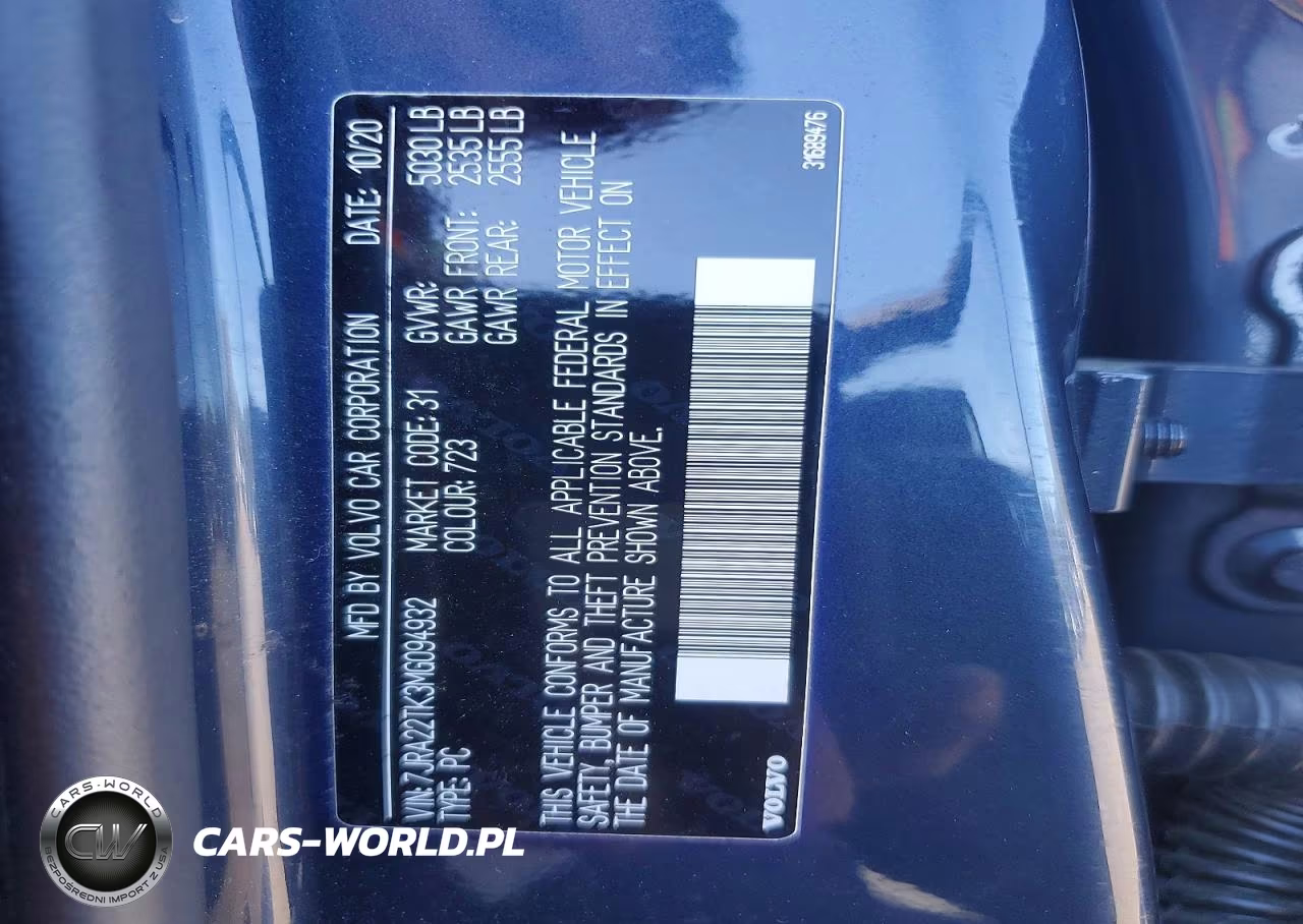 2021 Volvo S60 T6 Momentum VIN:7JRA22TK3MG094932 - 12