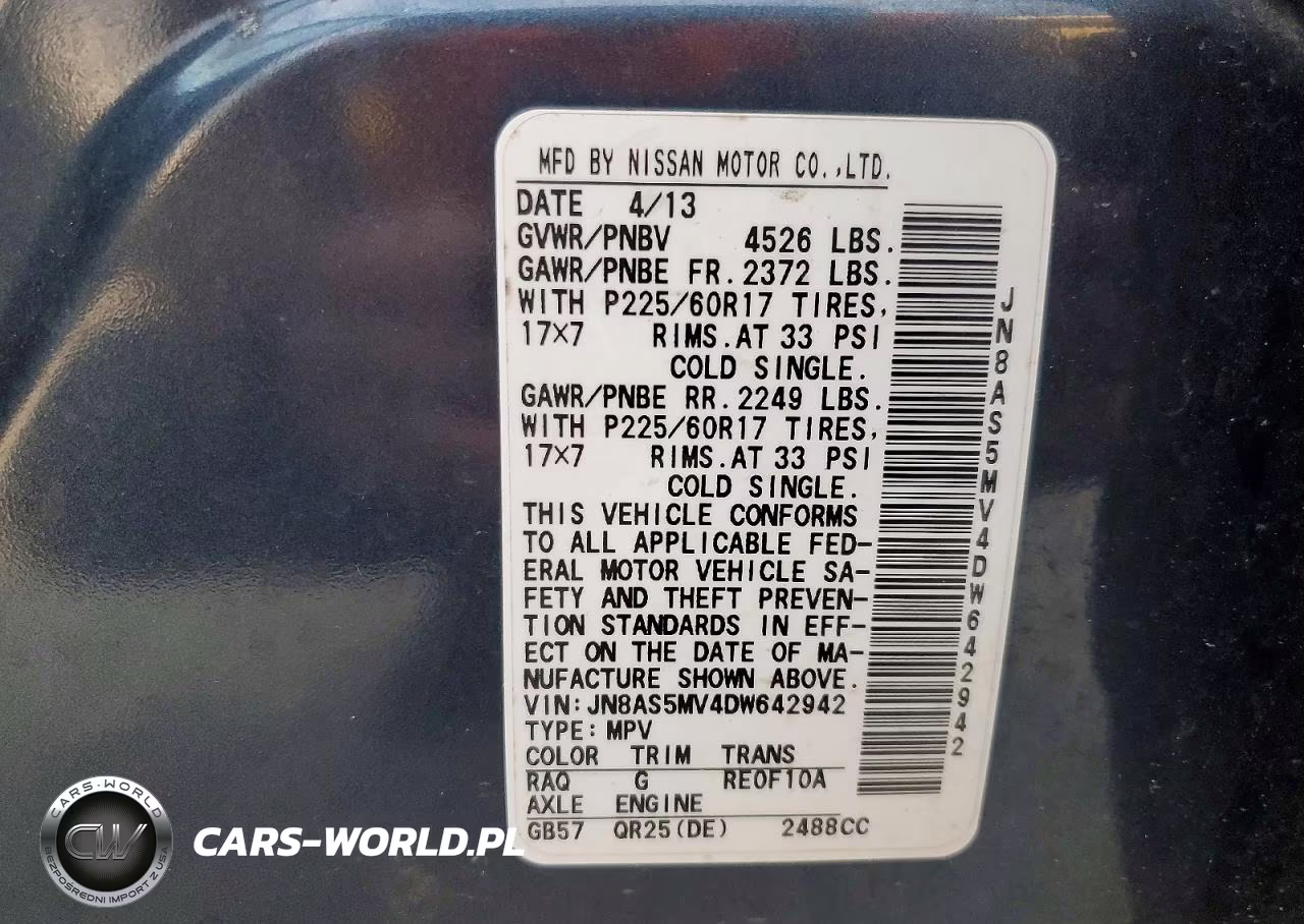 2013 Nissan Rogue S VIN:JN8AS5MV4DW642942 - 13