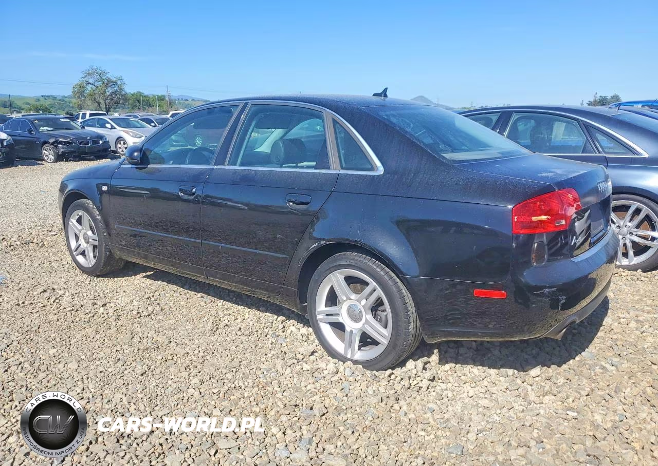 2007 Audi A4 VIN:WAUAF78E67A132113 - 2