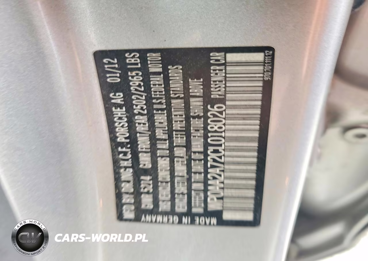 2012 Porsche Panamera 2 VIN:WP0AA2A72CL018026 - 12