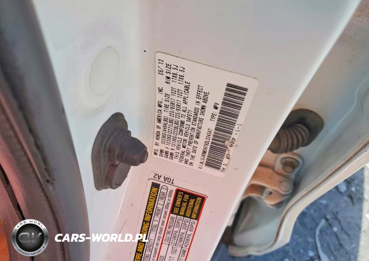 2013 Honda Cr-V Exl VIN:5J6RM3H79DL034547 - 13