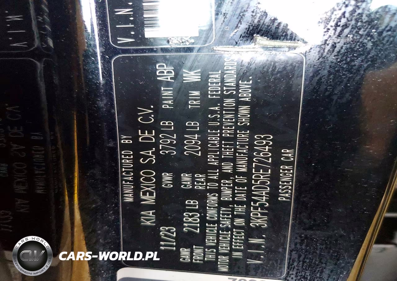 2024 Kia Forte Gt-Line VIN:3KPF54AD5RE726493 - 12