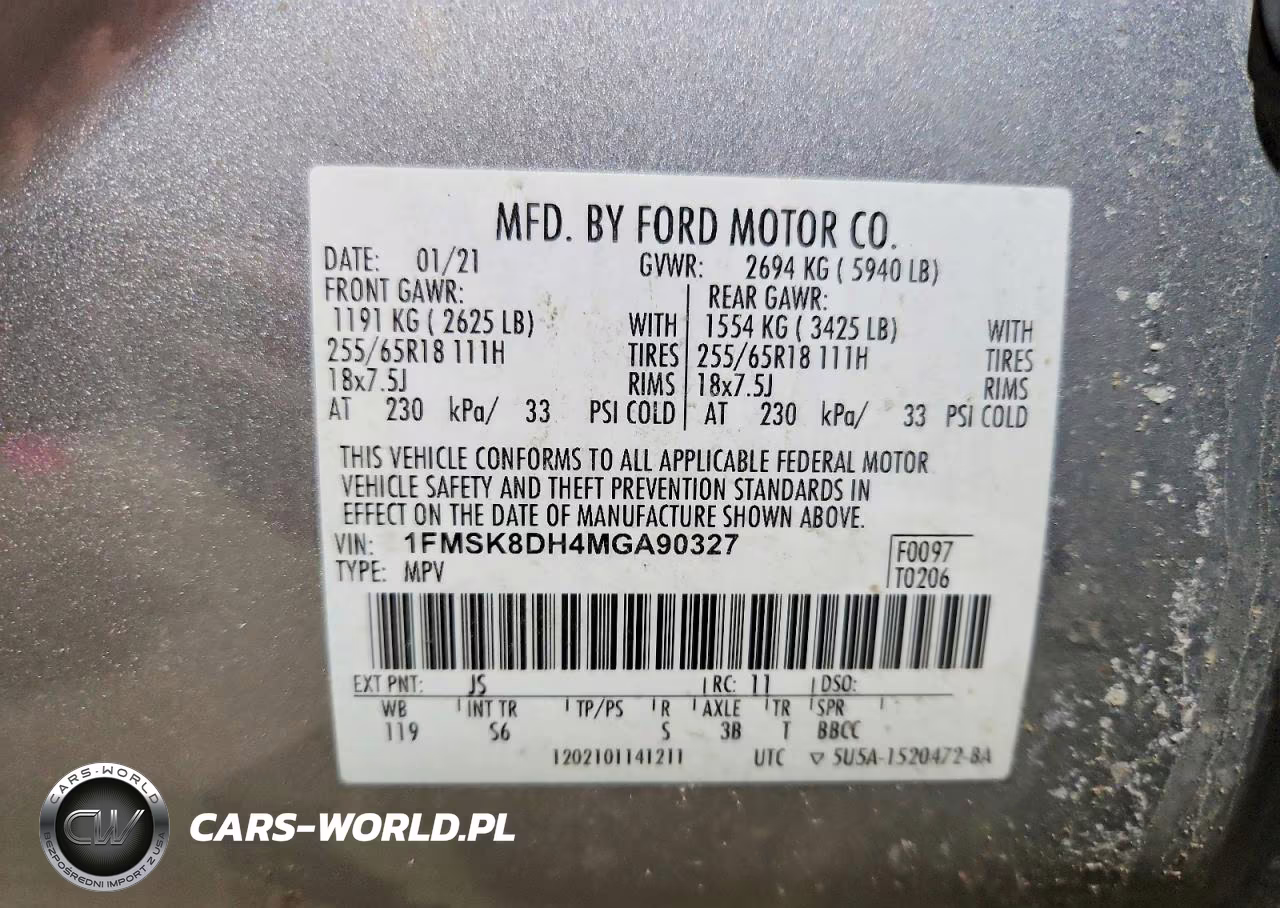 2021 Ford Explorer Xlt VIN:1FMSK8DH4MGA90327 - 13