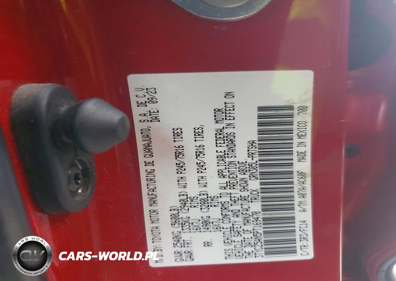 2023 Toyota Tacoma Sr5 V6 VIN:3TYCZ5AN5PT169470 - 12