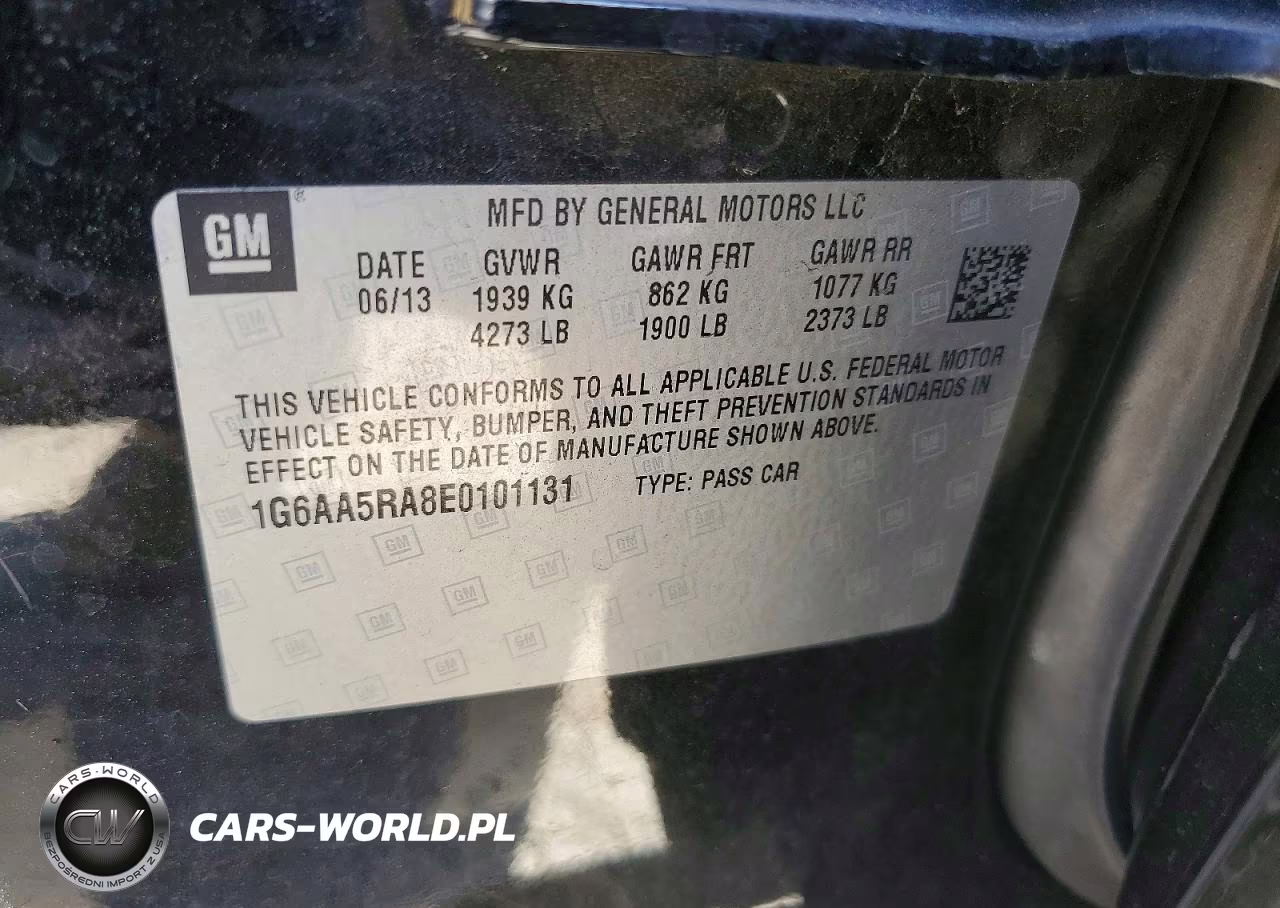 2014 Cadillac Ats VIN:1G6AA5RA8E0101131 - 12