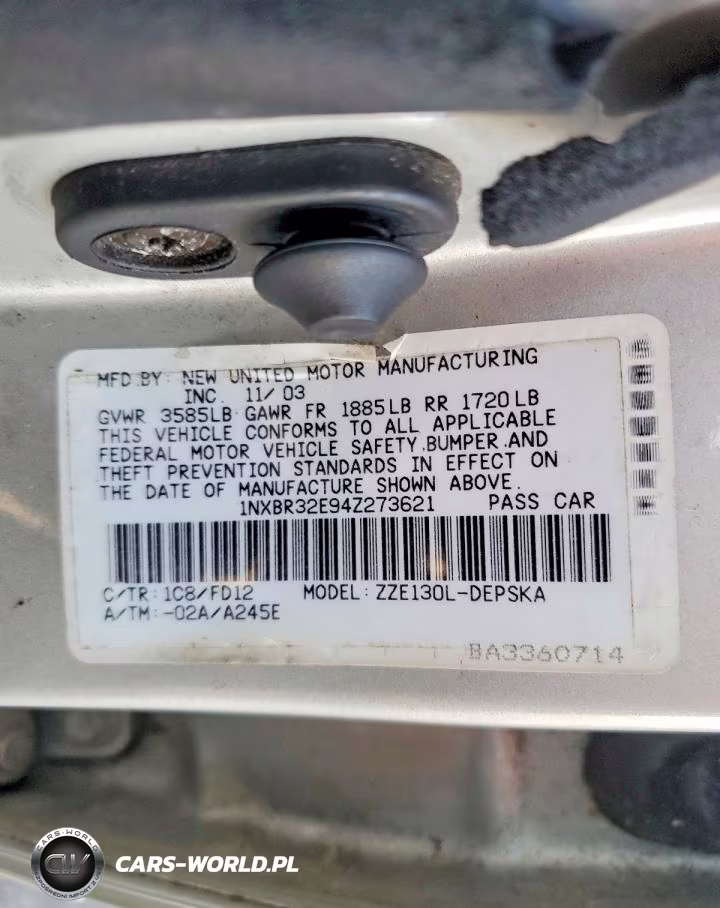 2004 Toyota Corolla S VIN:1NXBR32E94Z273621 - 12