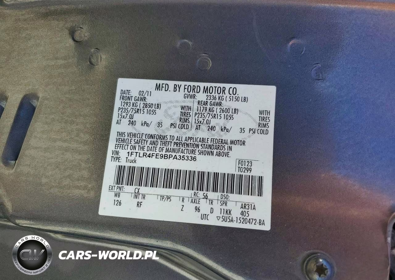 2011 Ford Ranger Super Cab VIN:1FTLR4FE9BPA35336 - 12