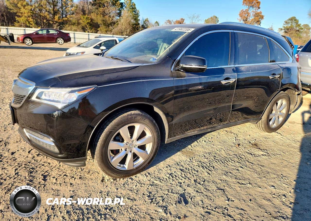 2016 Acura Mdx Advance VIN:5FRYD4H99GB058992 - 1