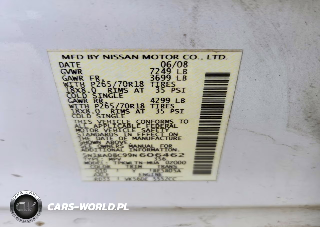 2009 Nissan Armada Se Ffv VIN:5N1BA08C99N606462 - 12