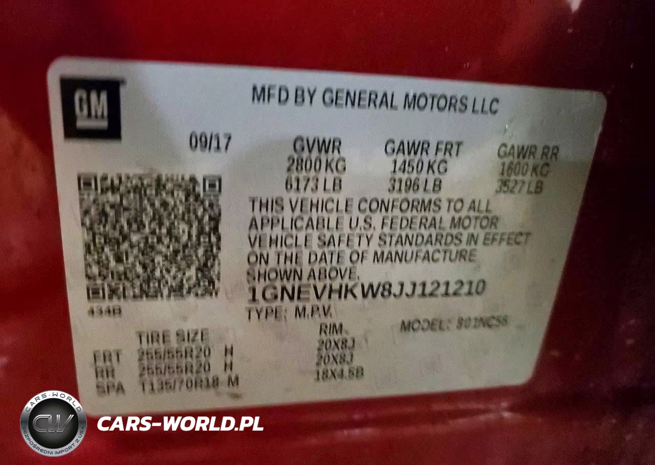 2018 Chevrolet Traverse Lt VIN:1GNEVHKW8JJ121210 - 14