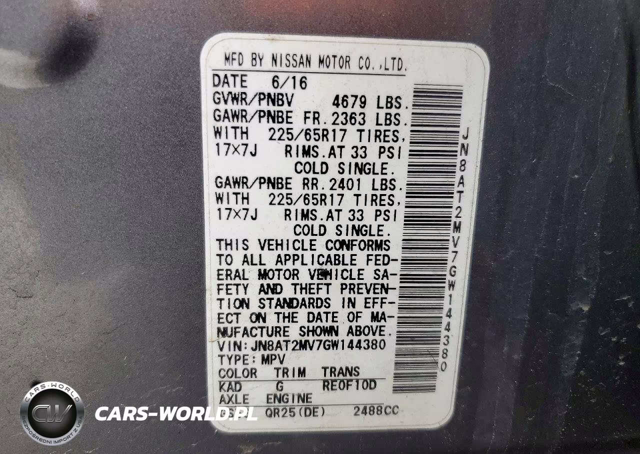 2016 Nissan Rogue S VIN:JN8AT2MV7GW144380 - 13