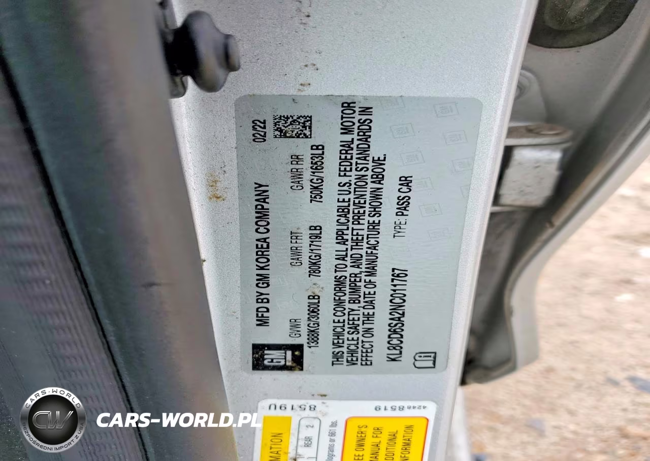 2022 Chevrolet Spark 1Lt VIN:KL8CD6SA2NC011767 - 12