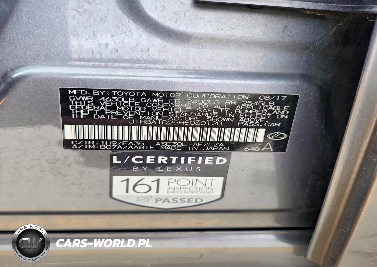 2017 Lexus Is 200T Base VIN:JTHBA1D25H5060120 - 12