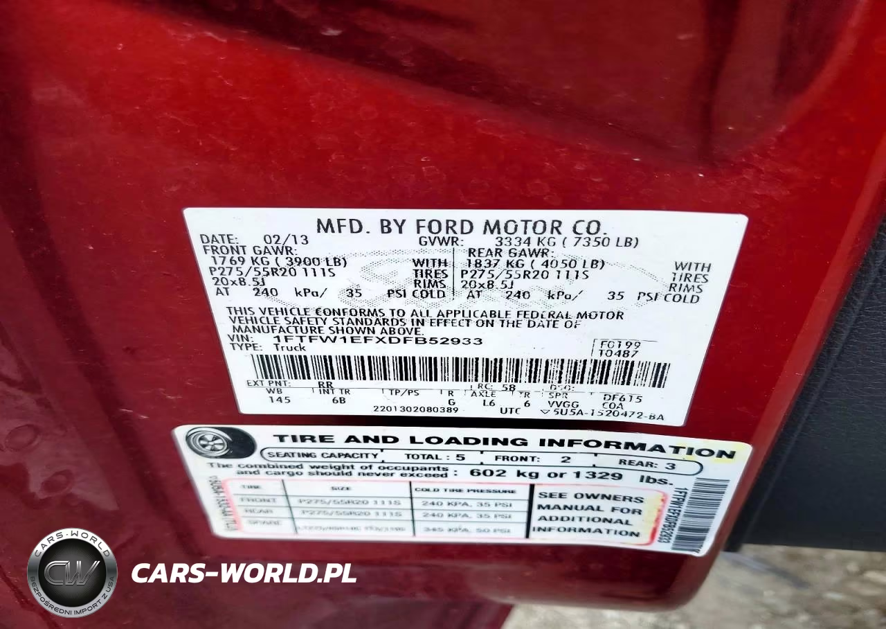 2013 Ford F150 Supercrew VIN:1FTFW1EFXDFB52933 - 12