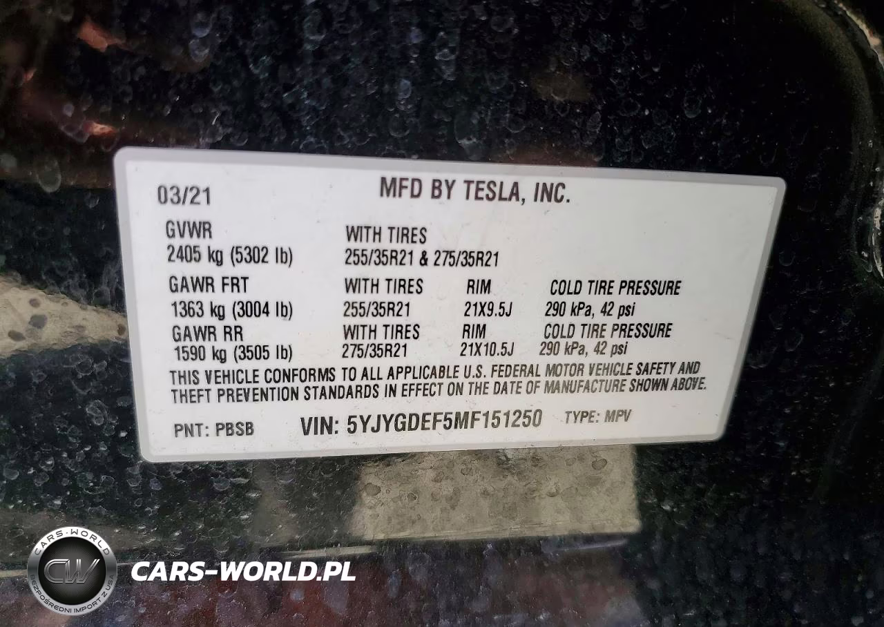 2021 Tesla Model Y VIN:5YJYGDEF5MF151250 - 12