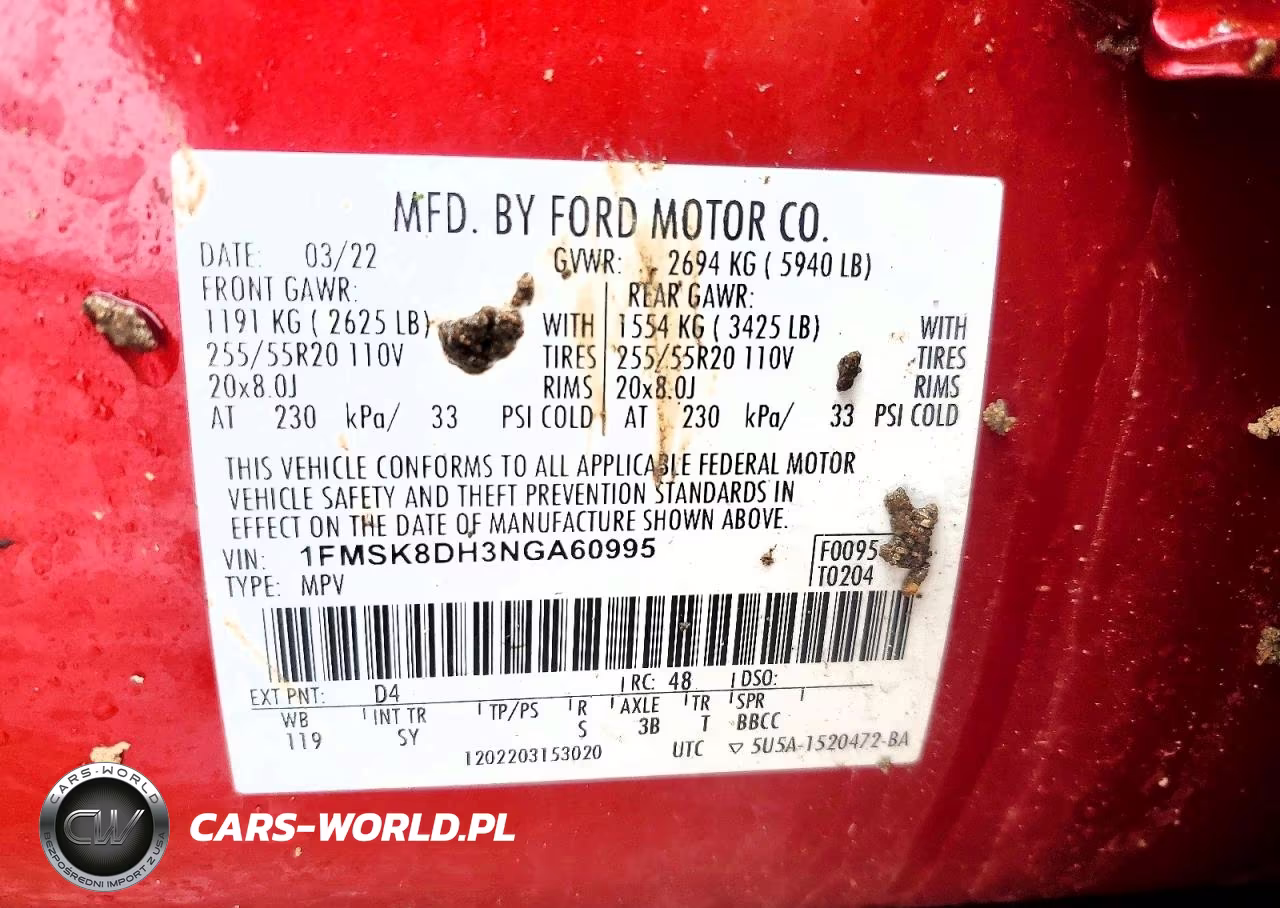 2022 Ford Explorer Xlt VIN:1FMSK8DH3NGA60995 - 14