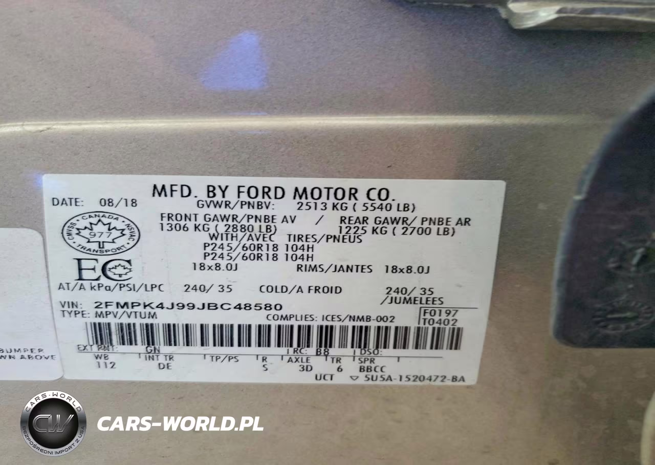 2018 Ford Edge Sel VIN:2FMPK4J99JBC48580 - 12