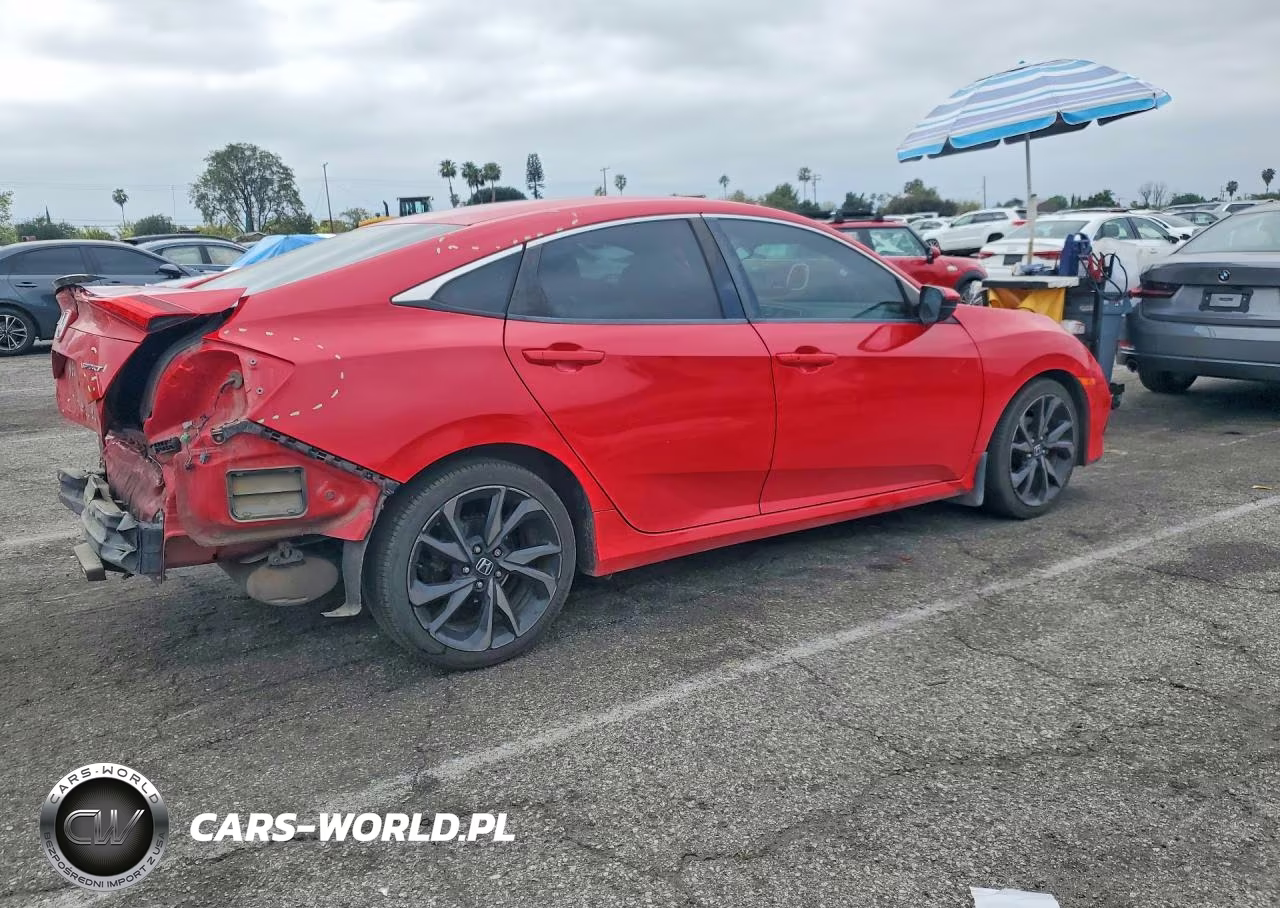 2019 Honda Civic Sport VIN:2HGFC2E80KH508996 - 3