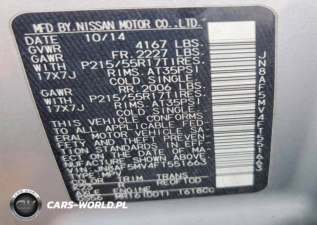 2015 Nissan Juke S VIN:JN8AF5MV4FT551663 - 12