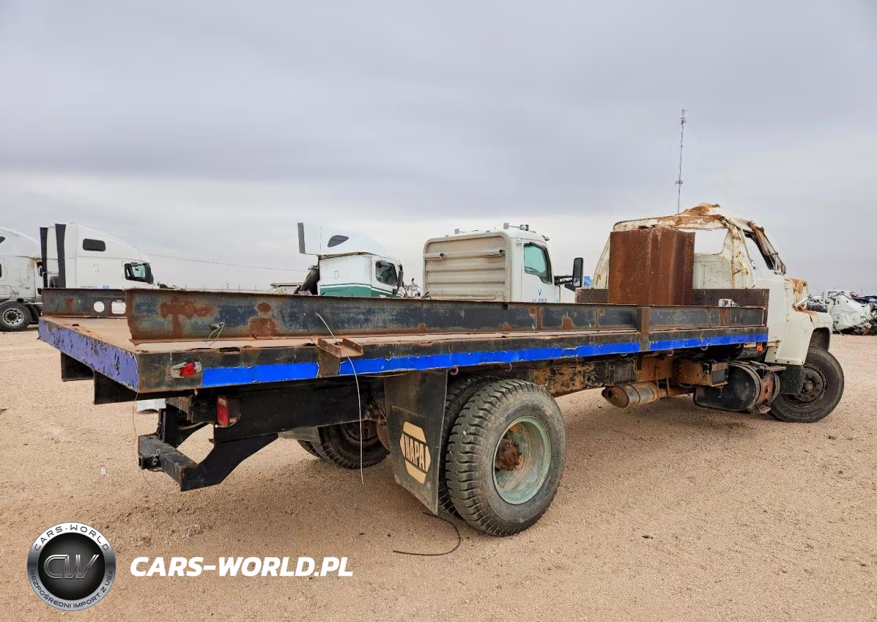 1992 Ford F700 Flatbed Truck VIN:1FDYR80U5HVA09278 - 4