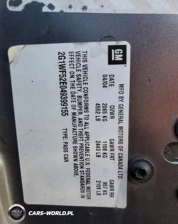 2004 Chevrolet Impala VIN:2G1WF52E049399155 - 12