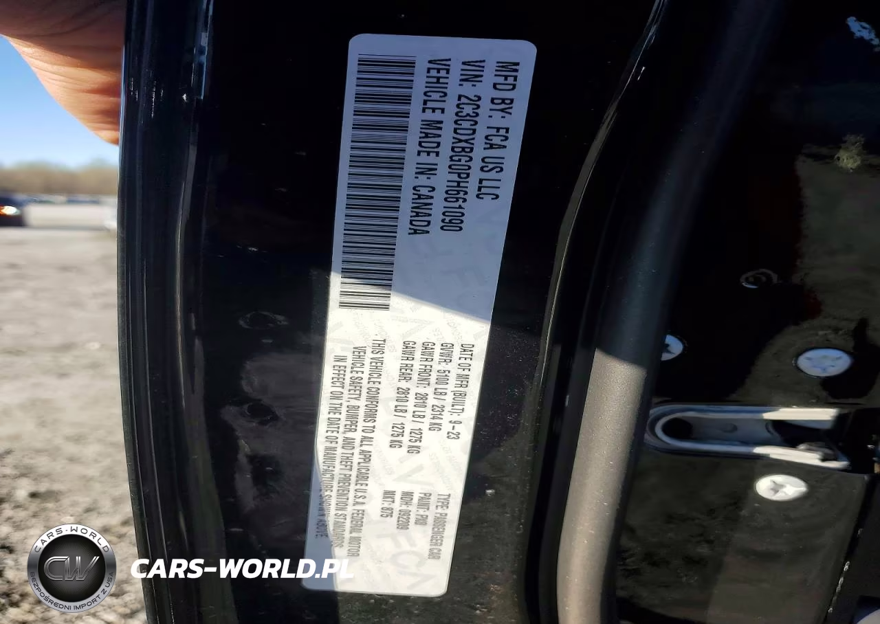 2023 Dodge Charger Sxt VIN:2C3CDXBG0PH661090 - 12