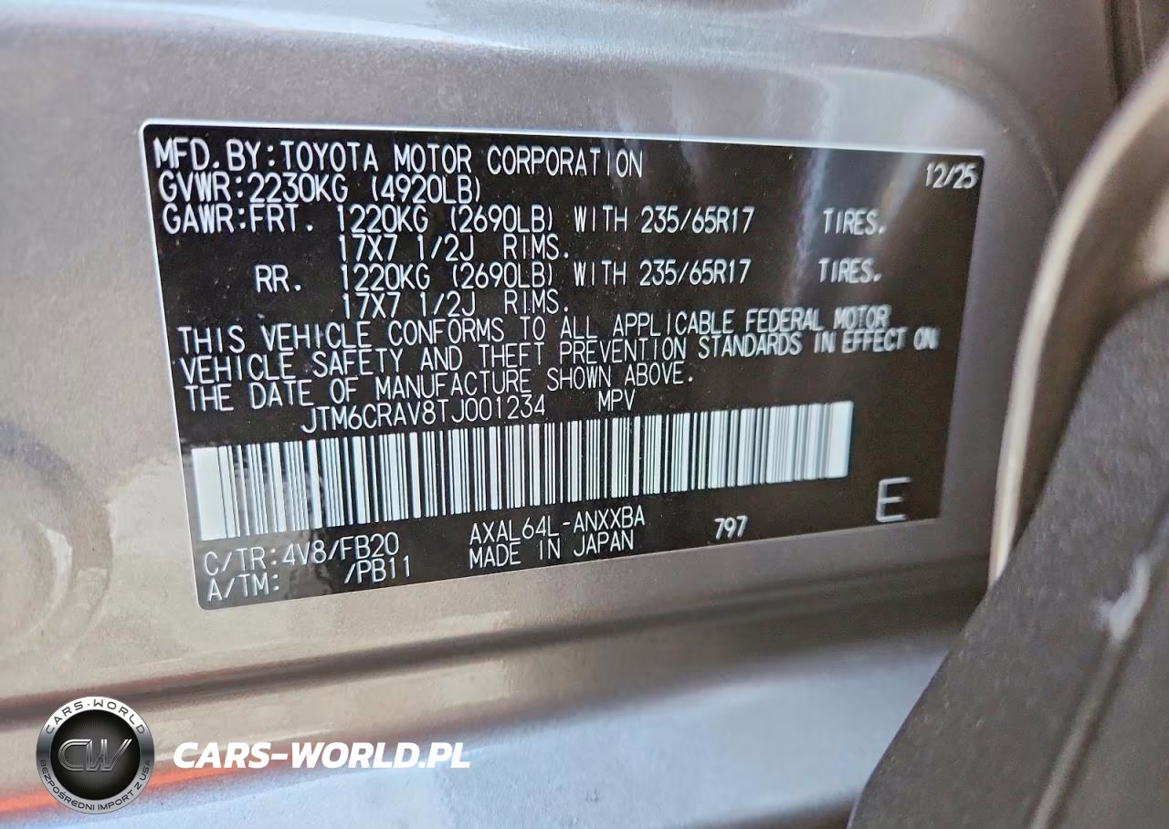 2026 Toyota Rav4 Le VIN:JTM6CRAV8TJ001234 - 13