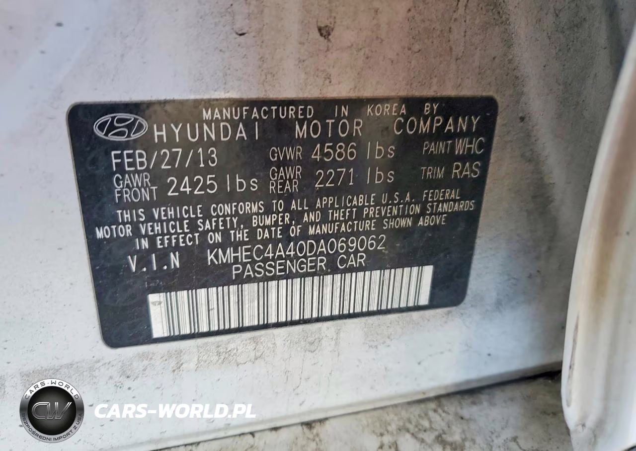 2013 Hyundai Sonata Hybrid VIN:KMHEC4A40DA069062 - 12