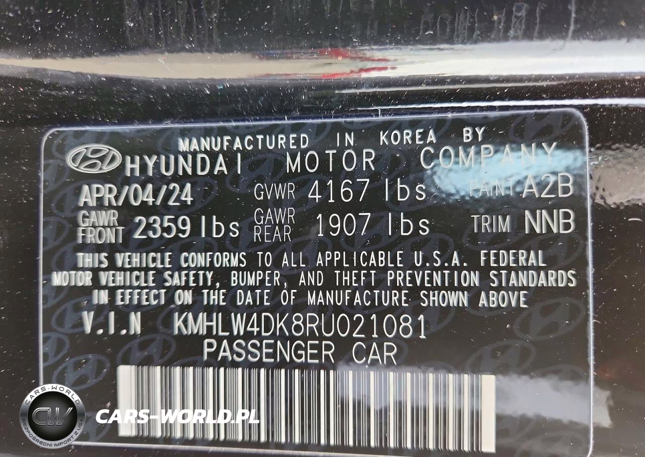 2024 Hyundai Elantra N Base VIN:KMHLW4DK8RU021081 - 12