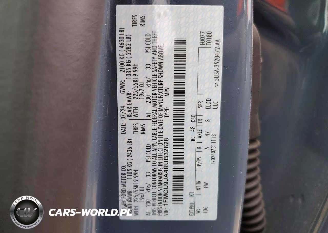 2024 Ford Escape Platinum VIN:1FMCU9JA4RUB32628 - 13