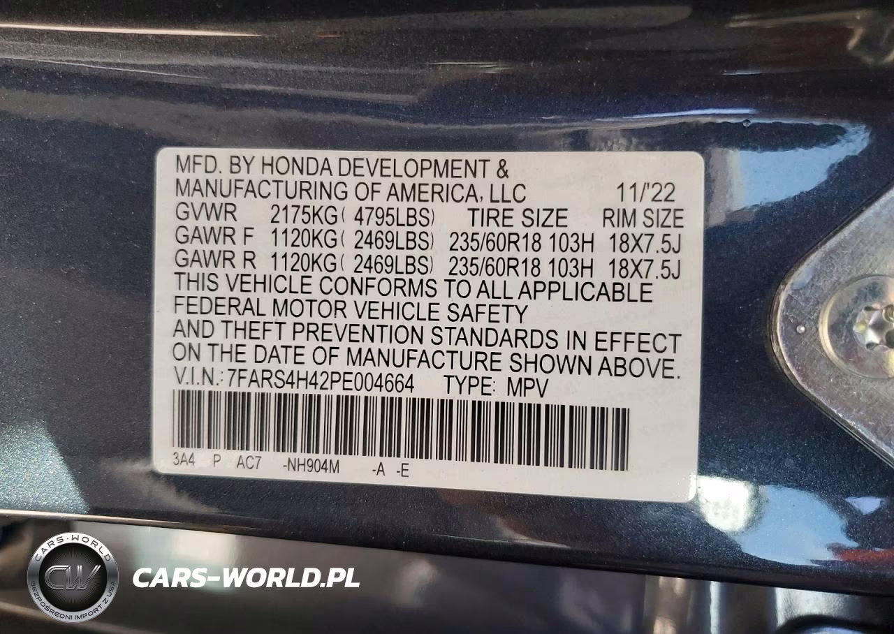 2023 Honda Cr-V Ex VIN:7FARS4H42PE004664 - 12
