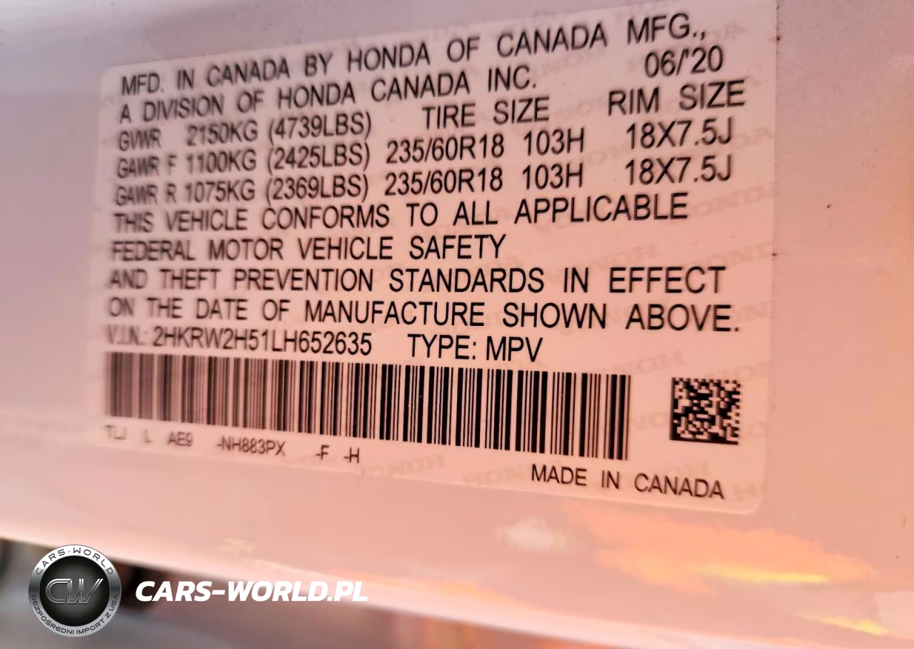 2020 Honda Cr-V Ex VIN:2HKRW2H51LH652635 - 13