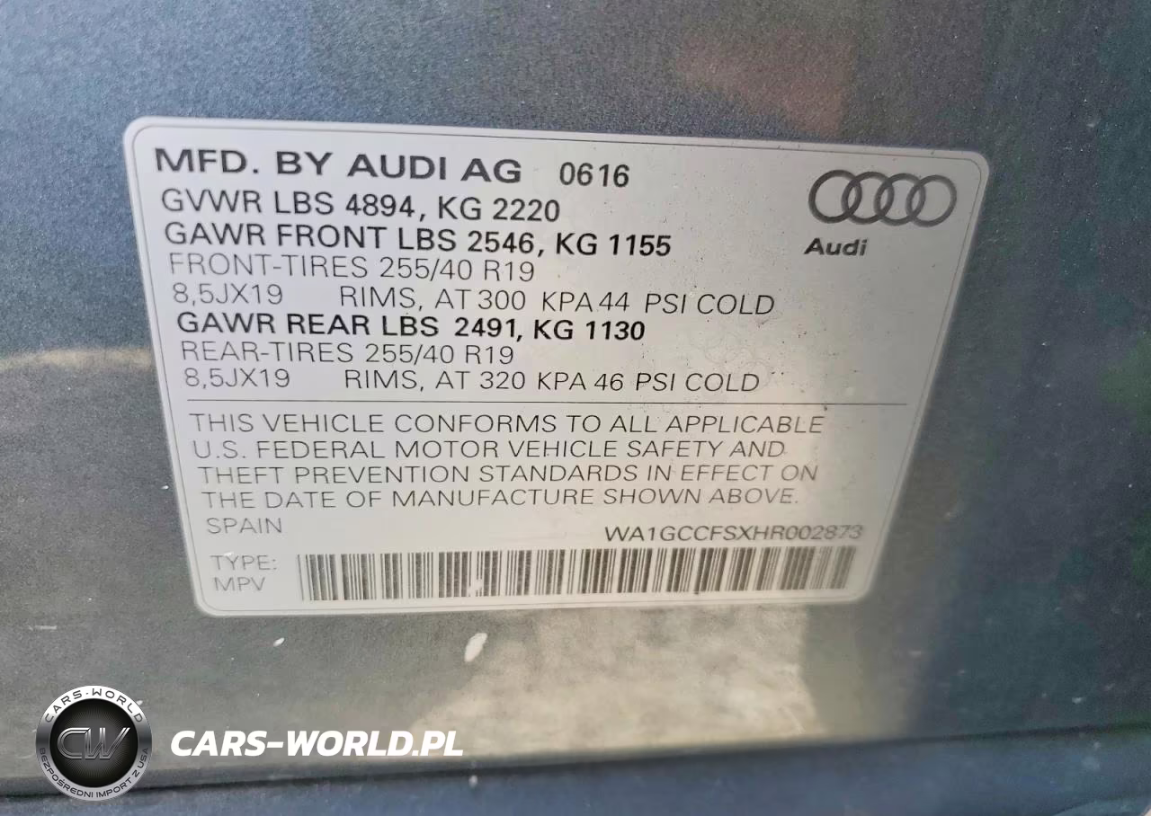 2017 Audi Q3 Prestige VIN:WA1GCCFSXHR002873 - 14