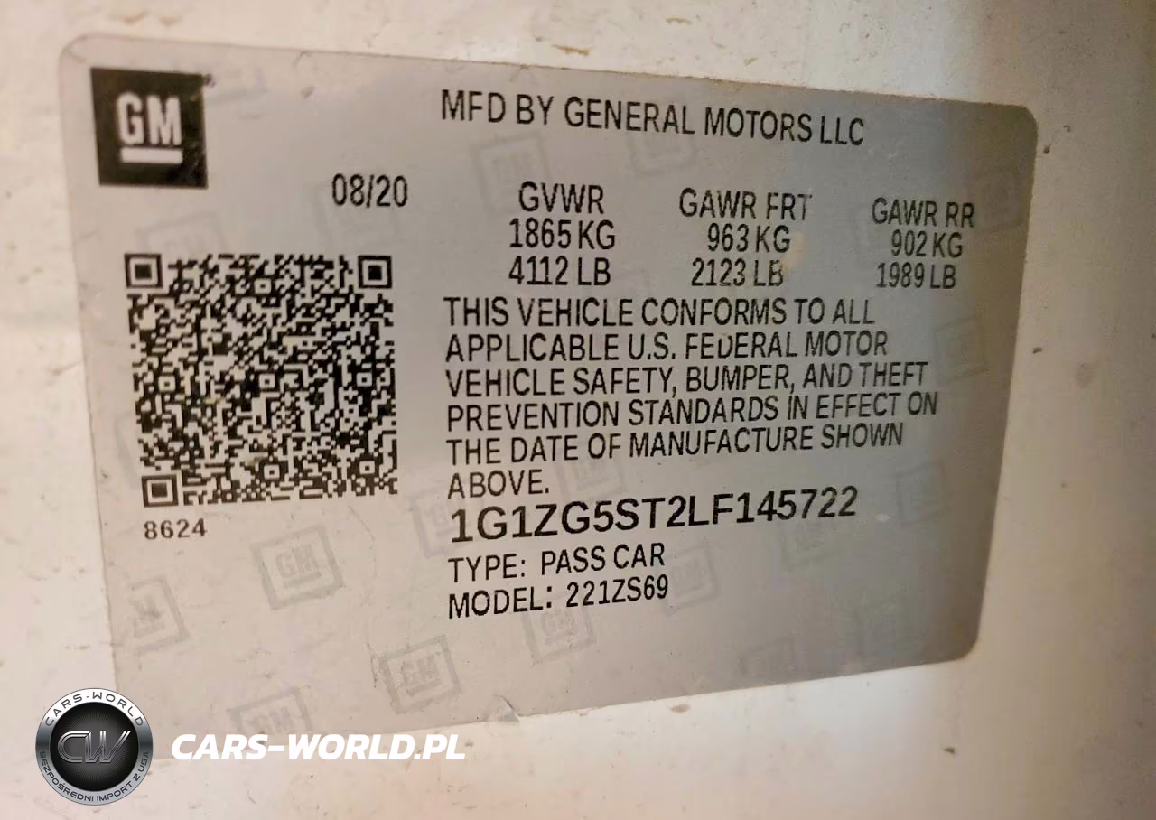 2020 Chevrolet Malibu Rs VIN:1G1ZG5ST2LF145722 - 12