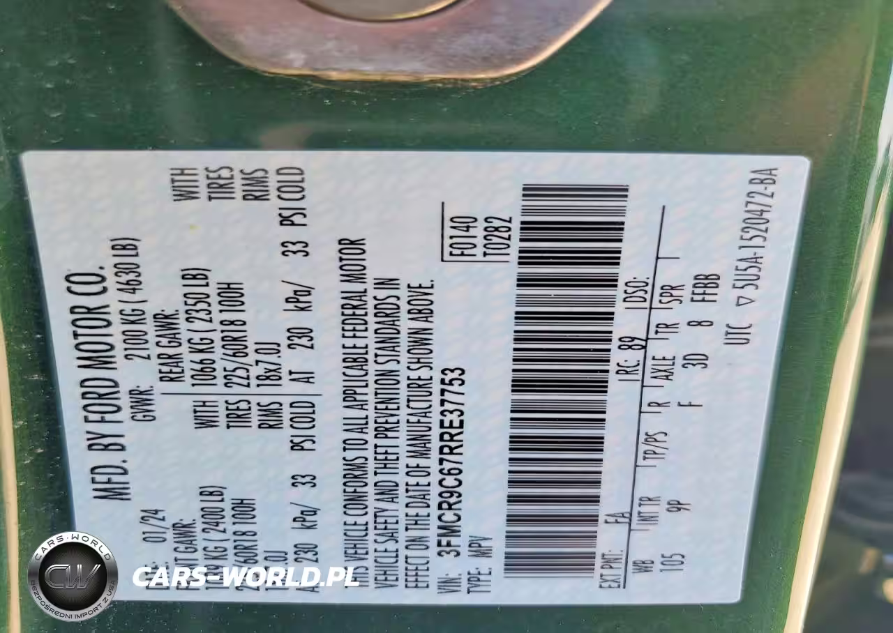 2024 Ford Bronco Sport Outer Banks VIN:3FMCR9C67RRE37753 - 12