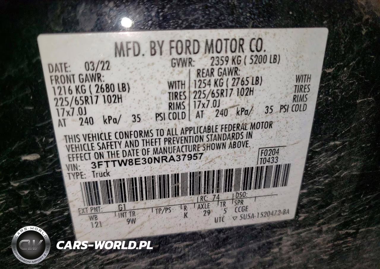2022 Ford Maverick Xl VIN:3FTTW8E30NRA37957 - 13