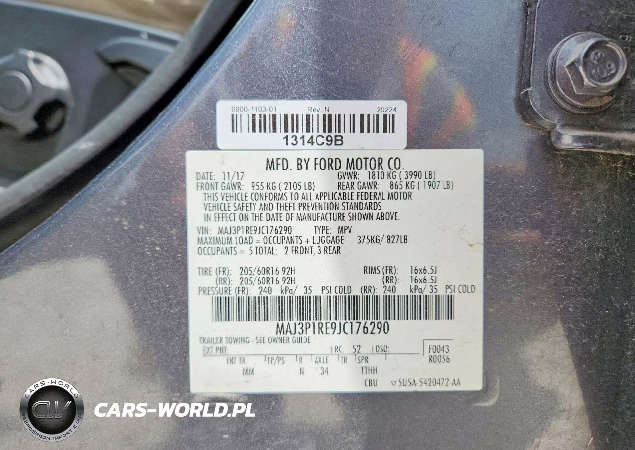 2018 Ford Ecosport S VIN:MAJ3P1RE9JC176290 - 13