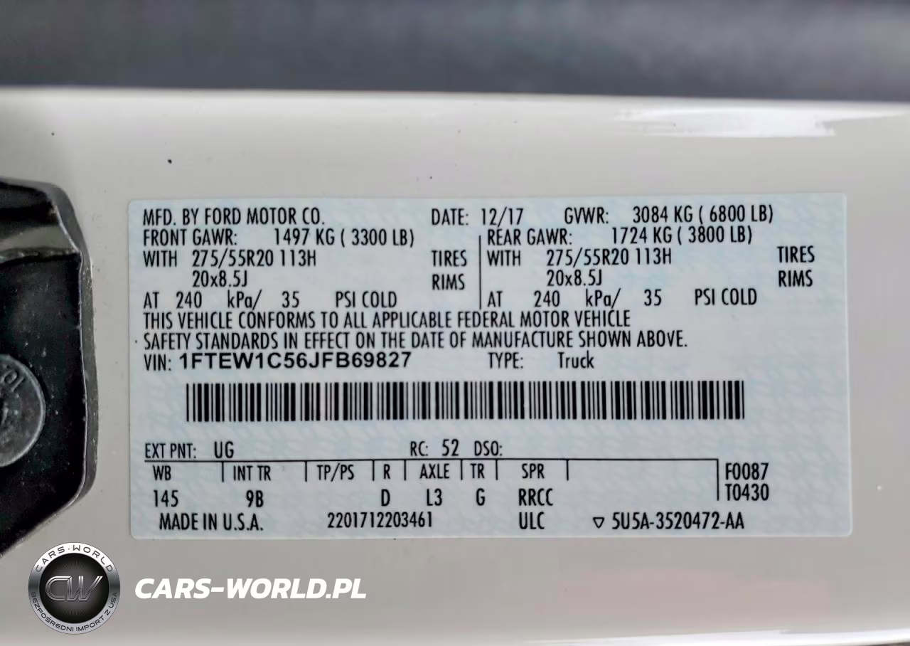 2018 Ford F150 Supercrew VIN:1FTEW1C56JFB69827 - 12