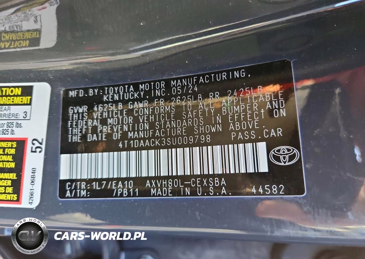 2025 Toyota Camry Se VIN:4T1DAACK3SU009798 - 12