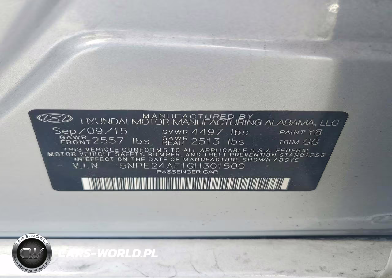 2016 Hyundai Sonata Se VIN:5NPE24AF1GH301500 - 12