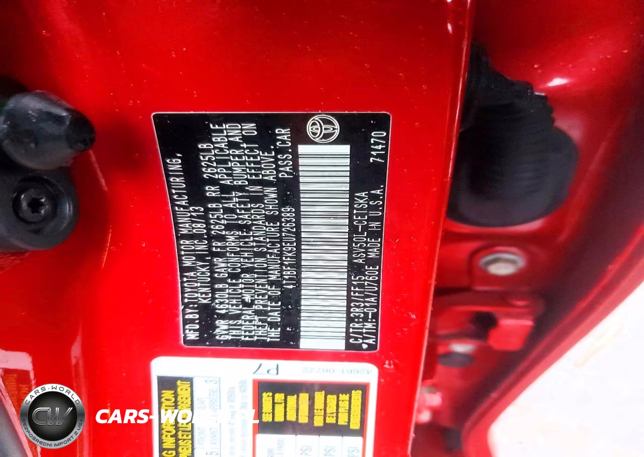 2014 Toyota Camry Se VIN:4T1BF1FK9EU726389 - 12