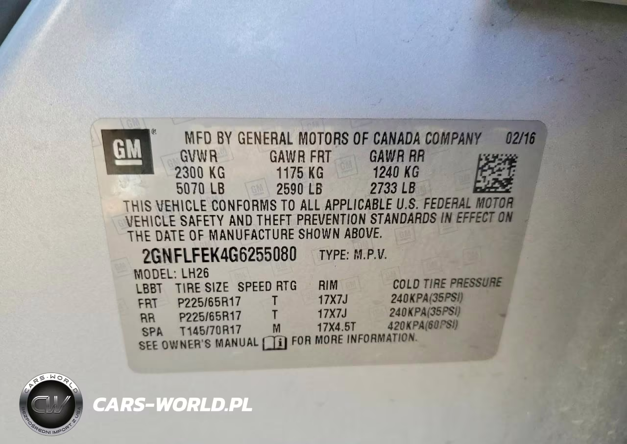 2016 Chevrolet Equinox Lt VIN:2GNFLFEK4G6255080 - 12