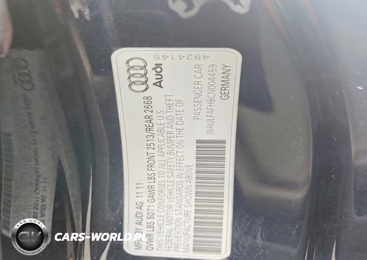 2012 Audi A5 Premium Plus VIN:WAULFAFH8CN004459 - 12