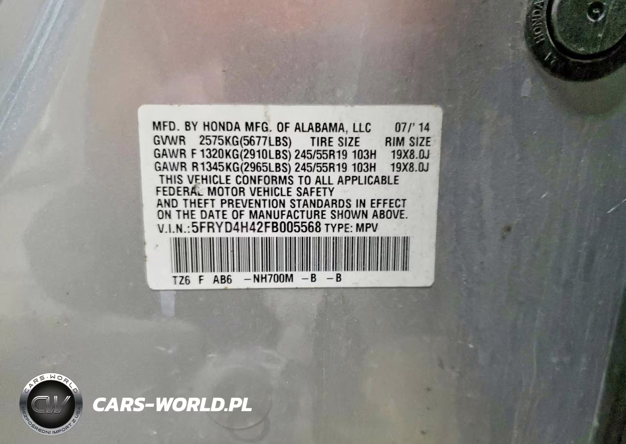 2015 Acura Mdx Technology VIN:5FRYD4H42FB005568 - 13